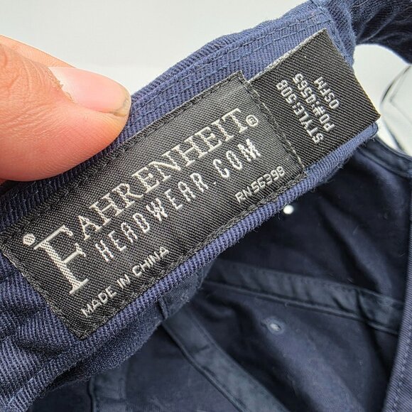 Fahrenheit Pismo Beach Mens Adjustable Blue Baseball Cap Adjustable Hat Casual - Picture 6 of 9